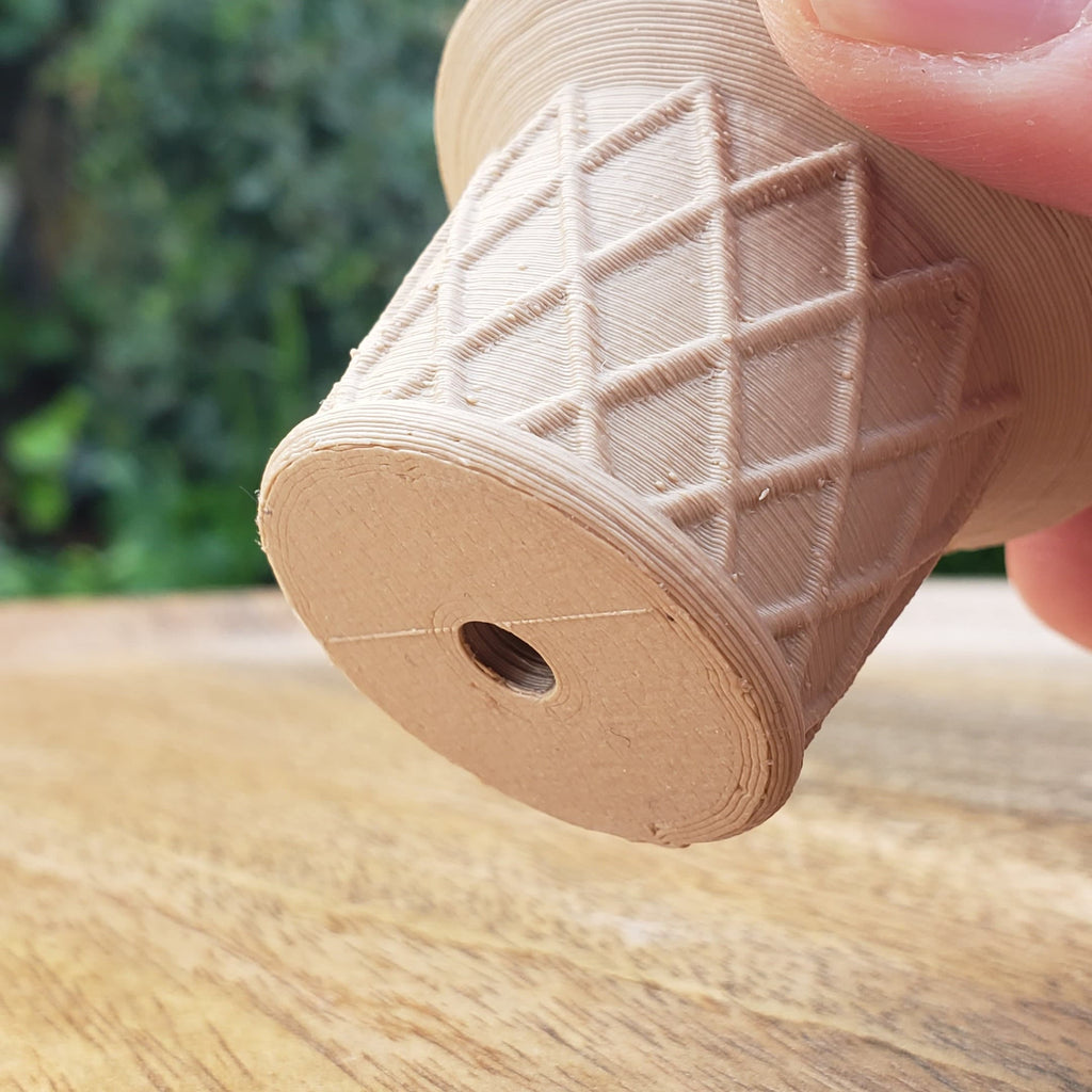 Ice Cream Cone Sphere Stand - Will Hold Any 2" Sphere - Choose: Stand Only or with Crackle Ball - Crystal Ball Stand Holder Display