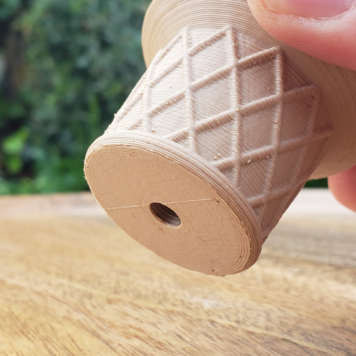 Ice Cream Cone Sphere Stand - Will Hold Any 2" Sphere - Choose: Stand Only or with Crackle Ball - Crystal Ball Stand Holder Display