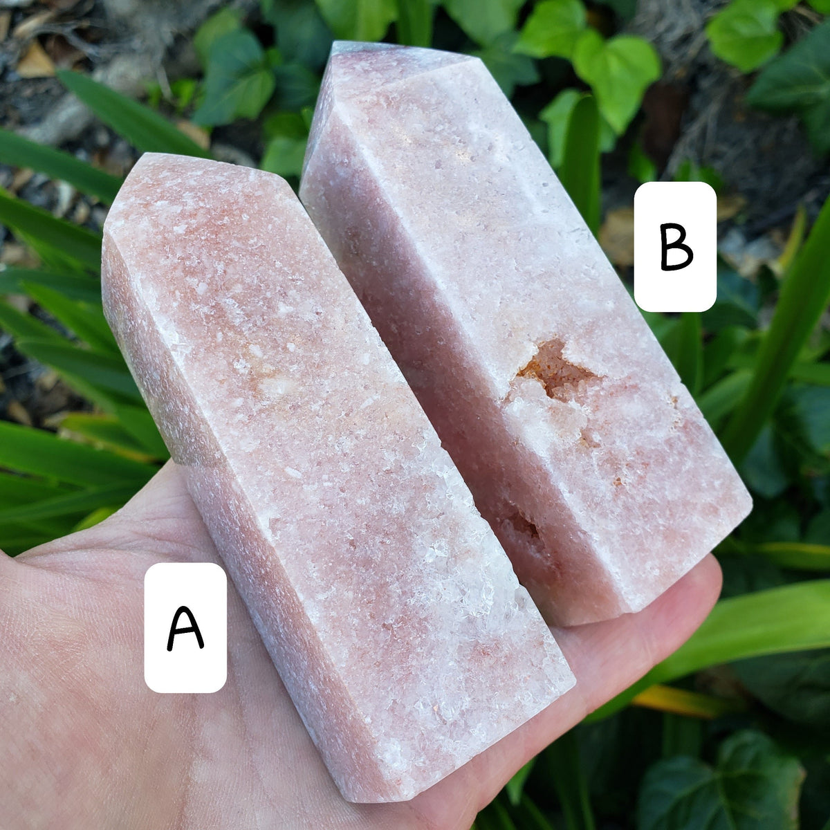 Pink Amethyst Tower - Feminine, Balancer, Healer, Womb-Warmer, Comforter - Crystal Amethyst Points Healing Gemstones