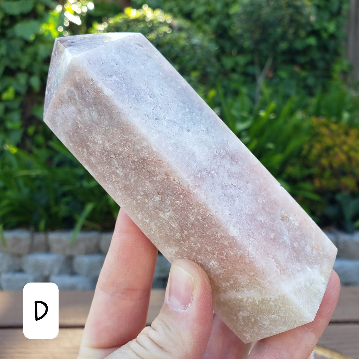 Pink Amethyst Tower - Feminine, Balancer, Healer, Womb-Warmer, Comforter - Crystal Amethyst Points Healing Gemstones
