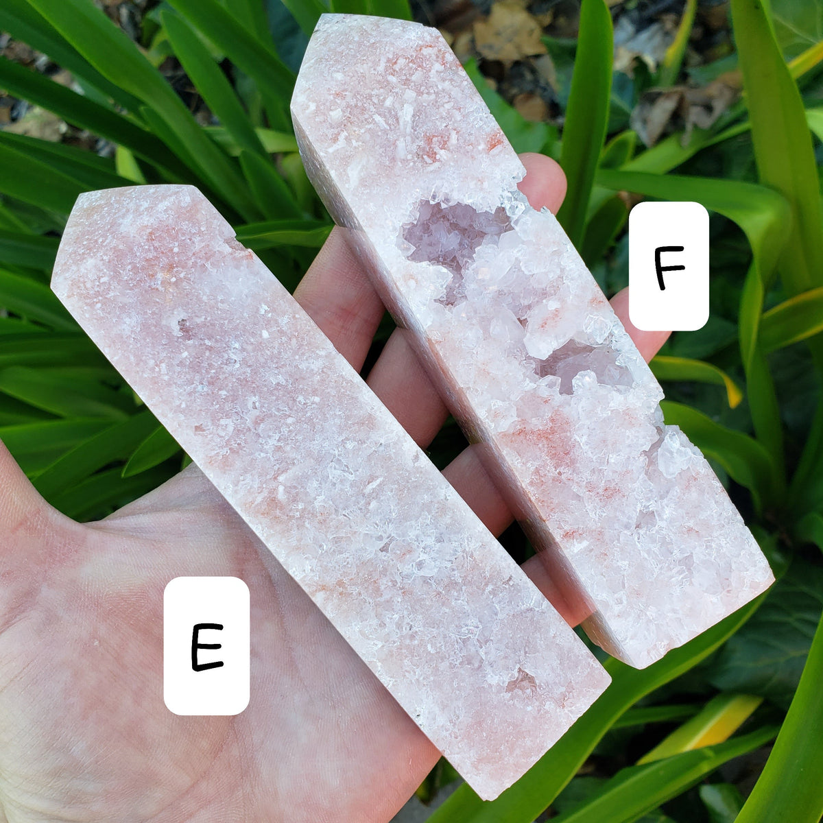 Pink Amethyst Tower - Feminine, Balancer, Healer, Womb-Warmer, Comforter - Crystal Amethyst Points Healing Gemstones