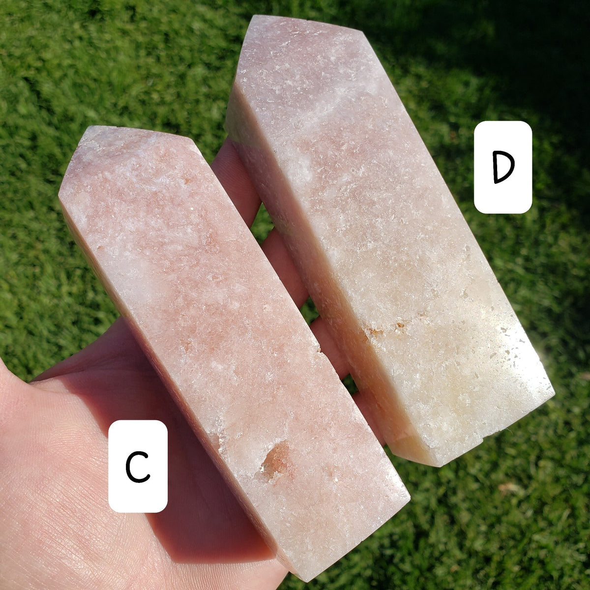 Pink Amethyst Tower - Feminine, Balancer, Healer, Womb-Warmer, Comforter - Crystal Amethyst Points Healing Gemstones