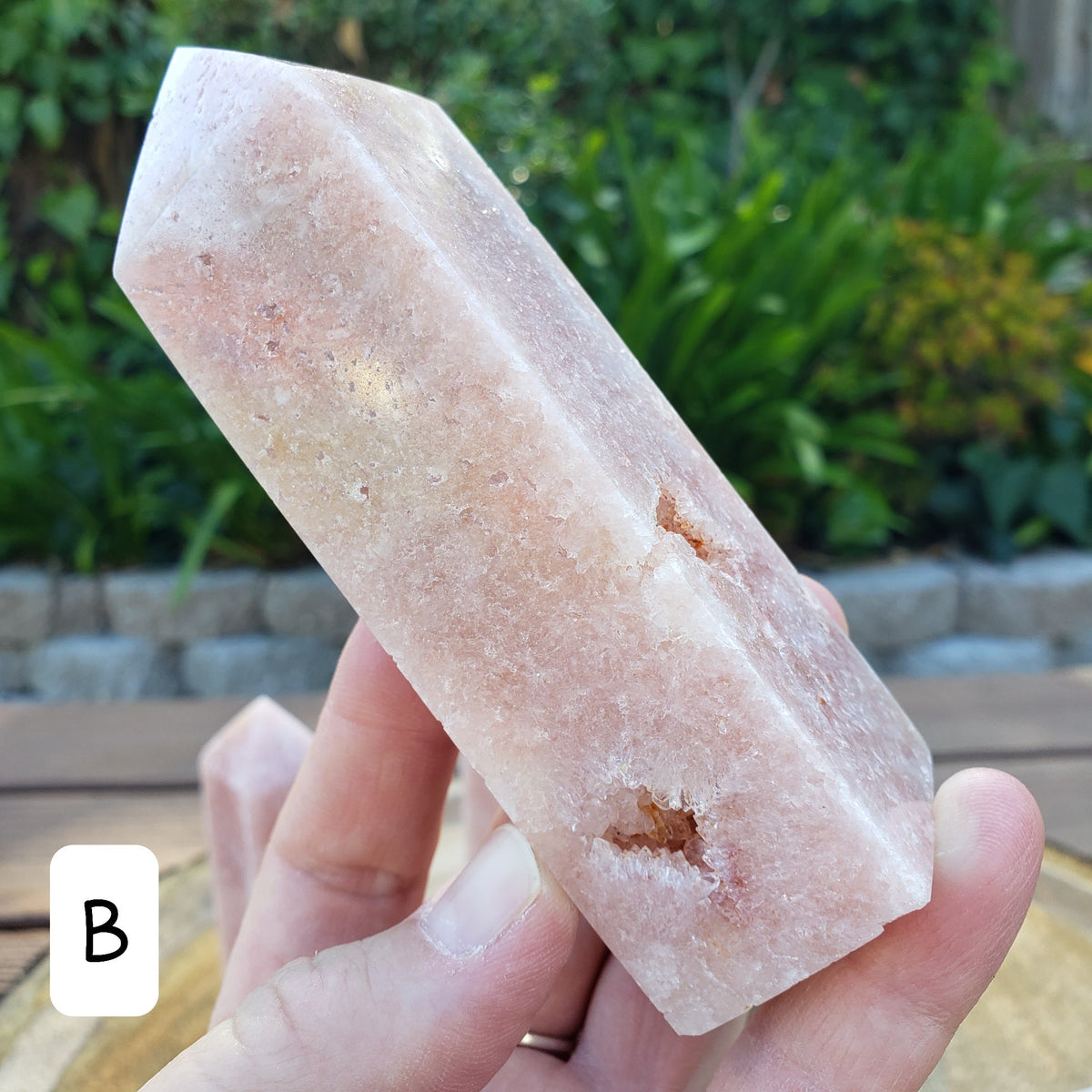 Pink Amethyst Tower - Feminine, Balancer, Healer, Womb-Warmer, Comforter - Crystal Amethyst Points Healing Gemstones