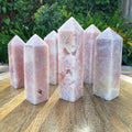 Pink Amethyst Tower - Feminine, Balancer, Healer, Womb-Warmer, Comforter - Crystal Amethyst Points Healing Gemstones