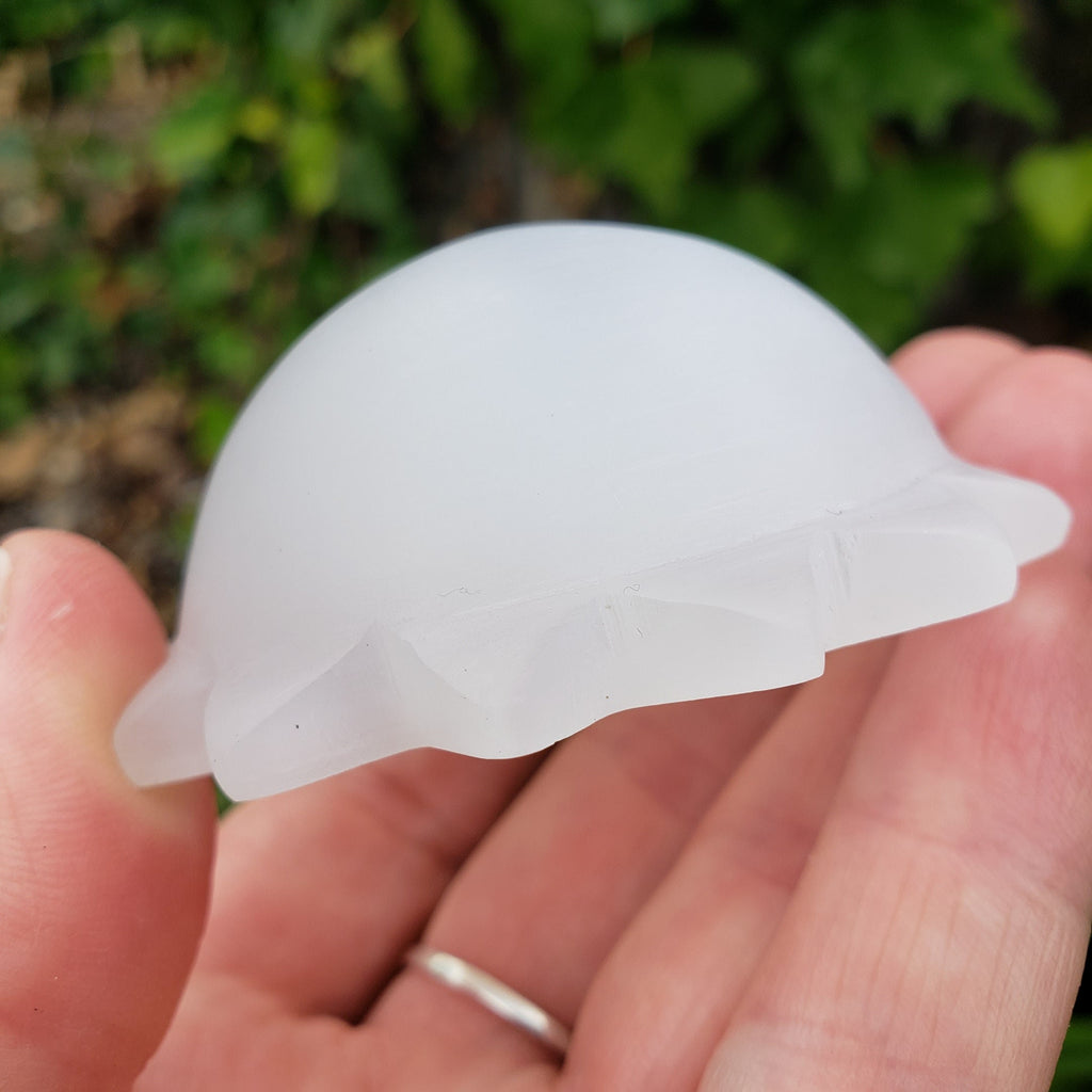 3D Selenite Sun Carving - Tranquility, Blessings, Love & Light - Satin Spar Selenite Crystal Sun Healing Gemstone