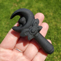 Obsidian Fairy Wand - Self Reflection, Release Negative Energies - 3.25" Obsidian Black Wand Healing Crystals Gemstones