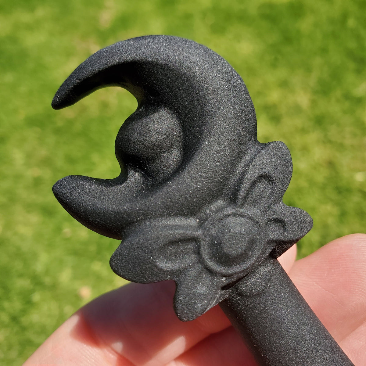Obsidian Fairy Wand - Self Reflection, Release Negative Energies - 3.25" Obsidian Black Wand Healing Crystals Gemstones