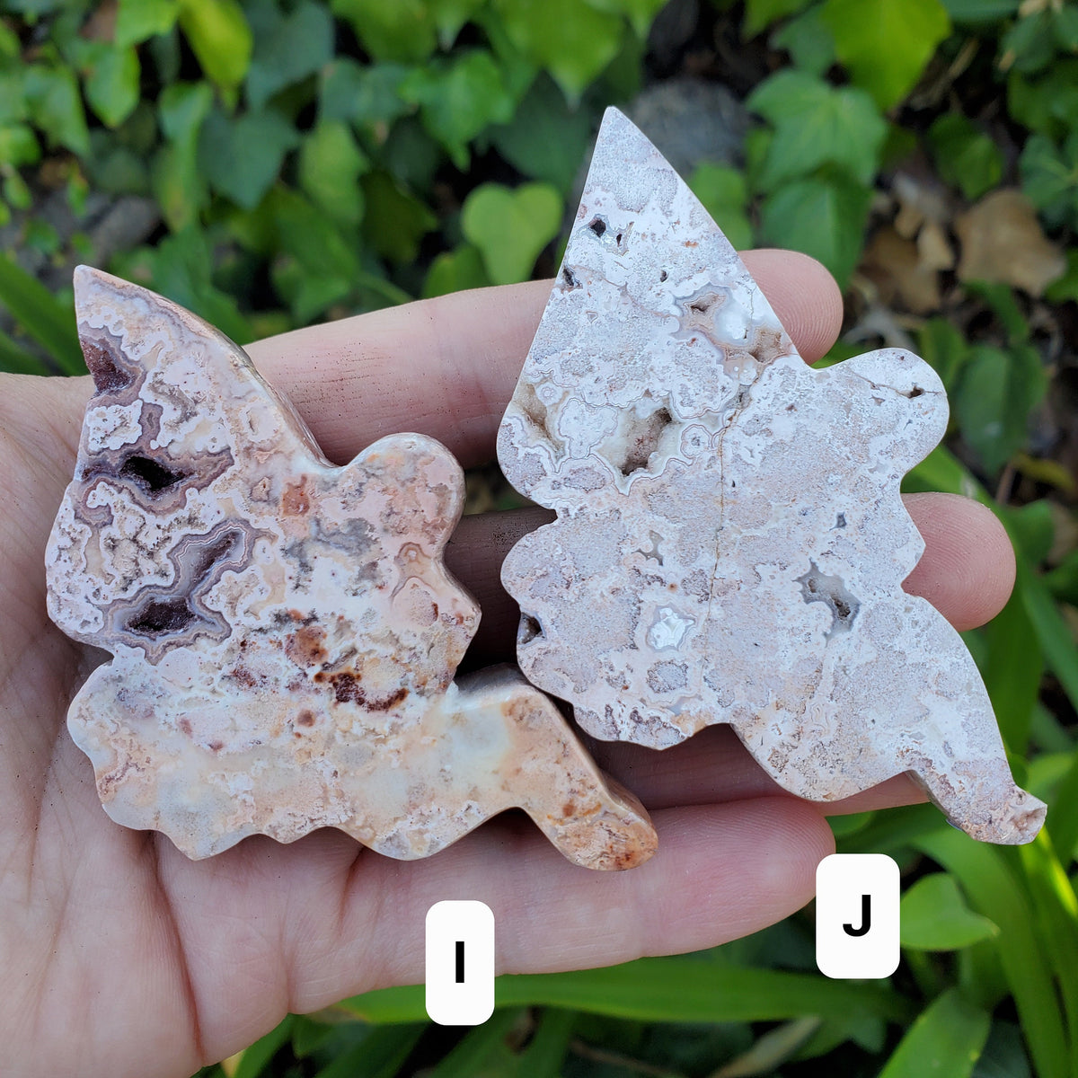 Chunky Pink Lace Agate Druzy Fairy - Balance Physical, Mental, Emotional - Pink Agate Crystal Fairy Carving Healing Gemstones