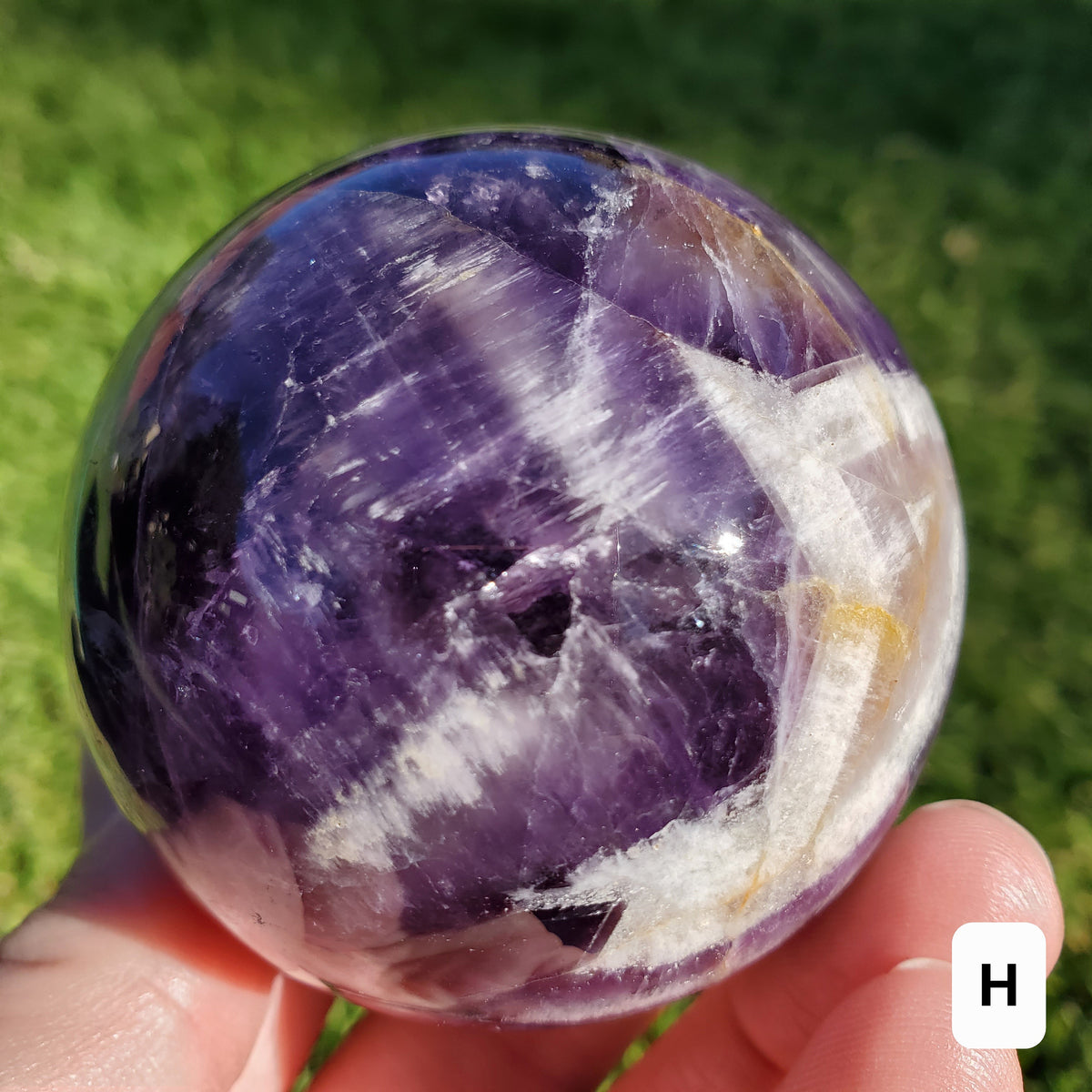 Dream Amethyst Spheres - Calming, Protection, Positivity - Purple Amethyst Crystal Ball Healing Gemstones