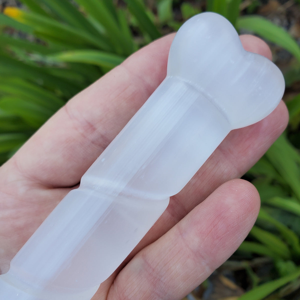 Heart Selenite Wand - Tranquility, Blessings, Love & Light - Satin Spar Selenite Magic Wand Healing Stone Crystals