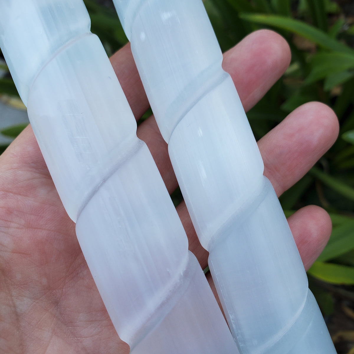 Heart Selenite Wand - Tranquility, Blessings, Love & Light - Satin Spar Selenite Magic Wand Healing Stone Crystals