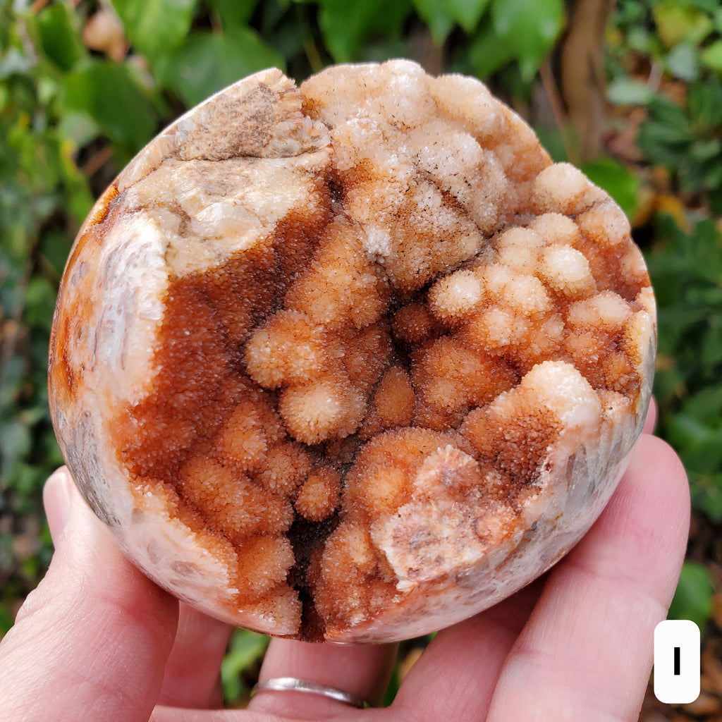 Sphalerite Druzy Sphere (Listing 2 of 2) - Protection, Grounding, Energy, Strength, Confidence - Pink Druzy Crystal Ball Healing Gemstone