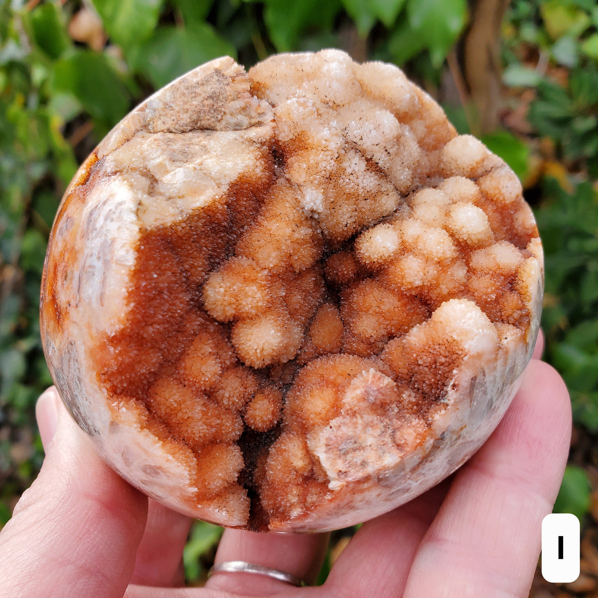 Sphalerite Druzy Sphere (Listing 2 of 2) - Protection, Grounding, Energy, Strength, Confidence - Pink Druzy Crystal Ball Healing Gemstone