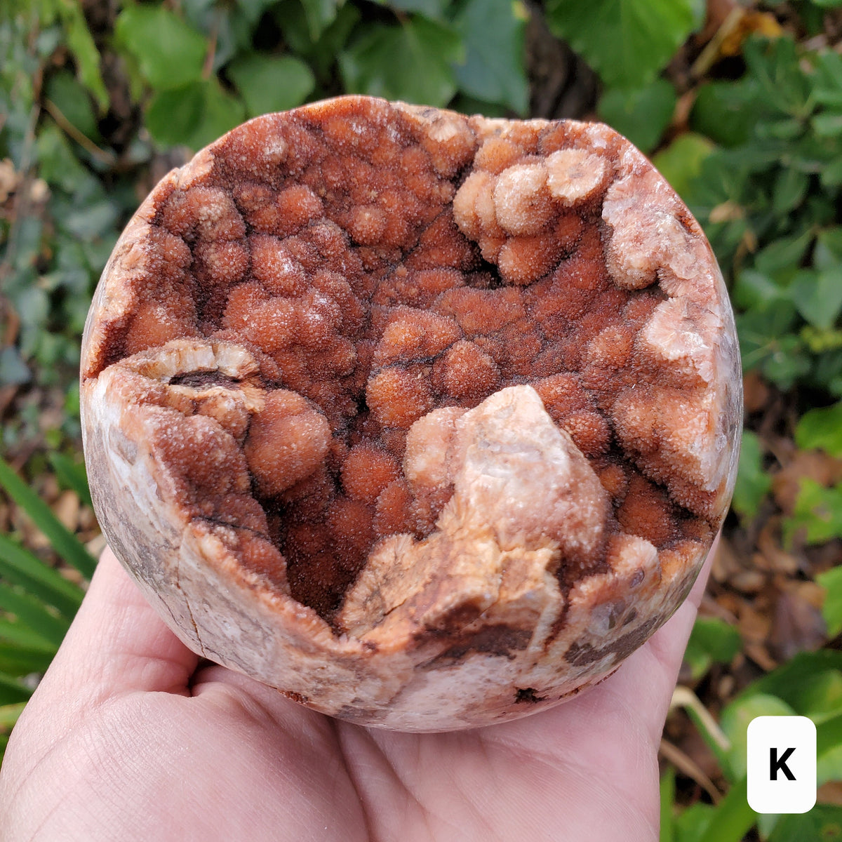 Sphalerite Druzy Sphere (Listing 2 of 2) - Protection, Grounding, Energy, Strength, Confidence - Pink Druzy Crystal Ball Healing Gemstone