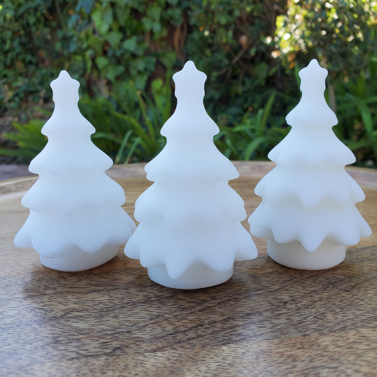 White Jade Tree - Peaceful, Calm, Love Energy - 3" White Christmas Tree Carving Healing Gemstones