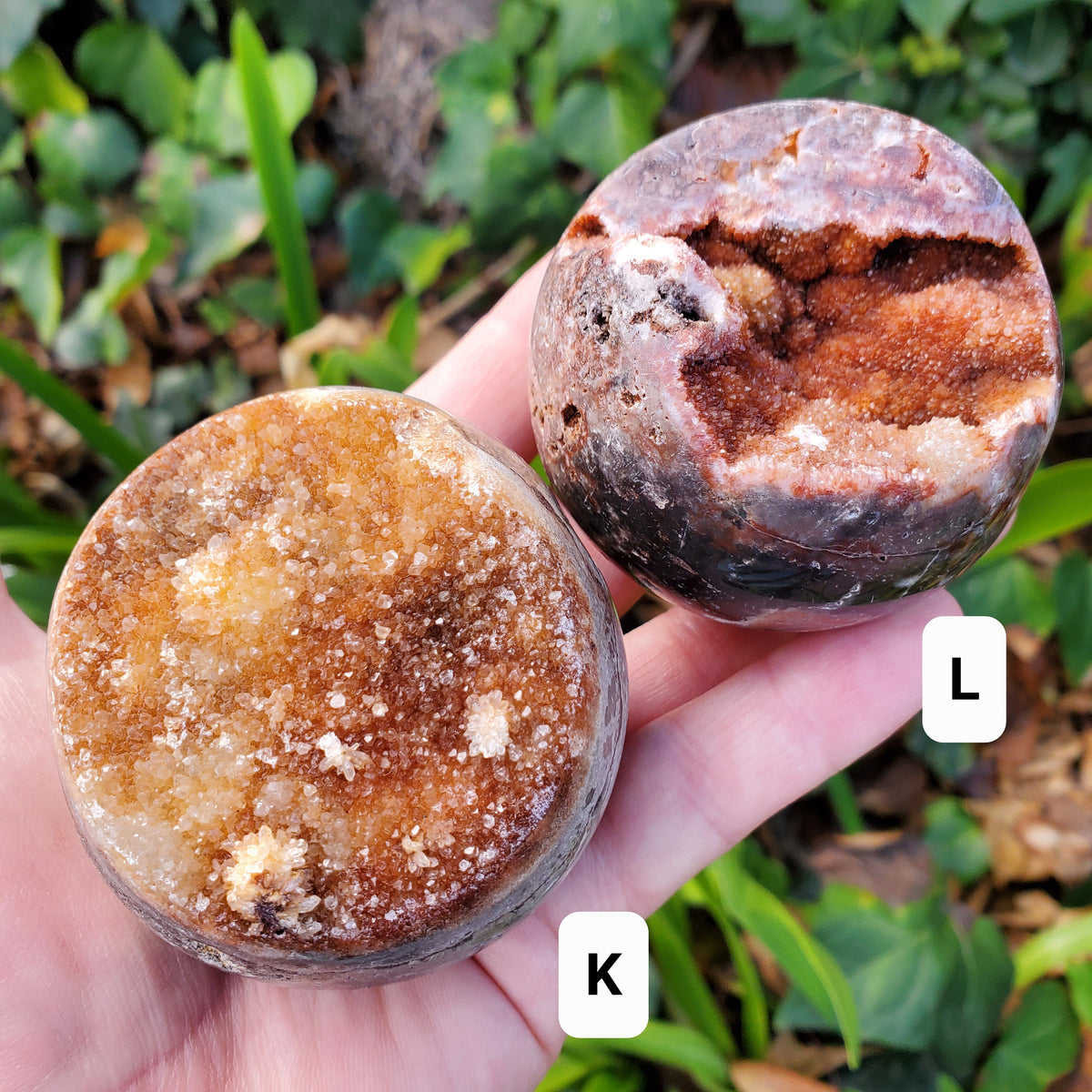 Sphalerite Druzy Sphere (Listing 1 of 2) - Protection, Grounding, Energy, Strength, Confidence - Pink Druzy Crystal Ball Healing Gemstone