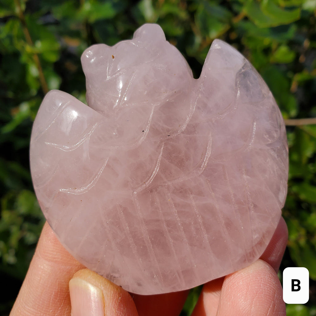 Rose Quartz Owl - Unconditional Love, Compassion, Self Love, Kindness, Positivity - Pink Crystal Owl Carving Healing Gemstones