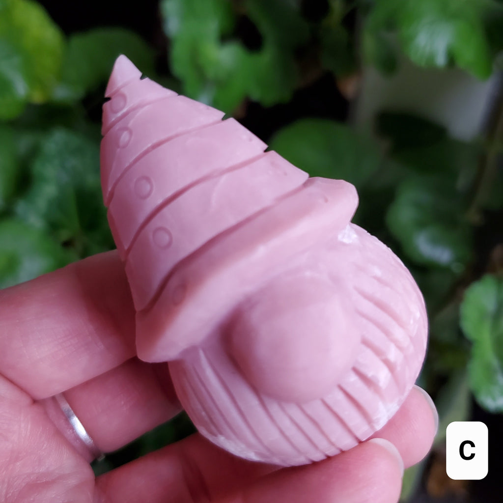 Pink Opal Gnome - Activates Heart Chakra, Strengthens Connection To Yourself, Individuality - Pink Crystal Gnome Carving Gemstone