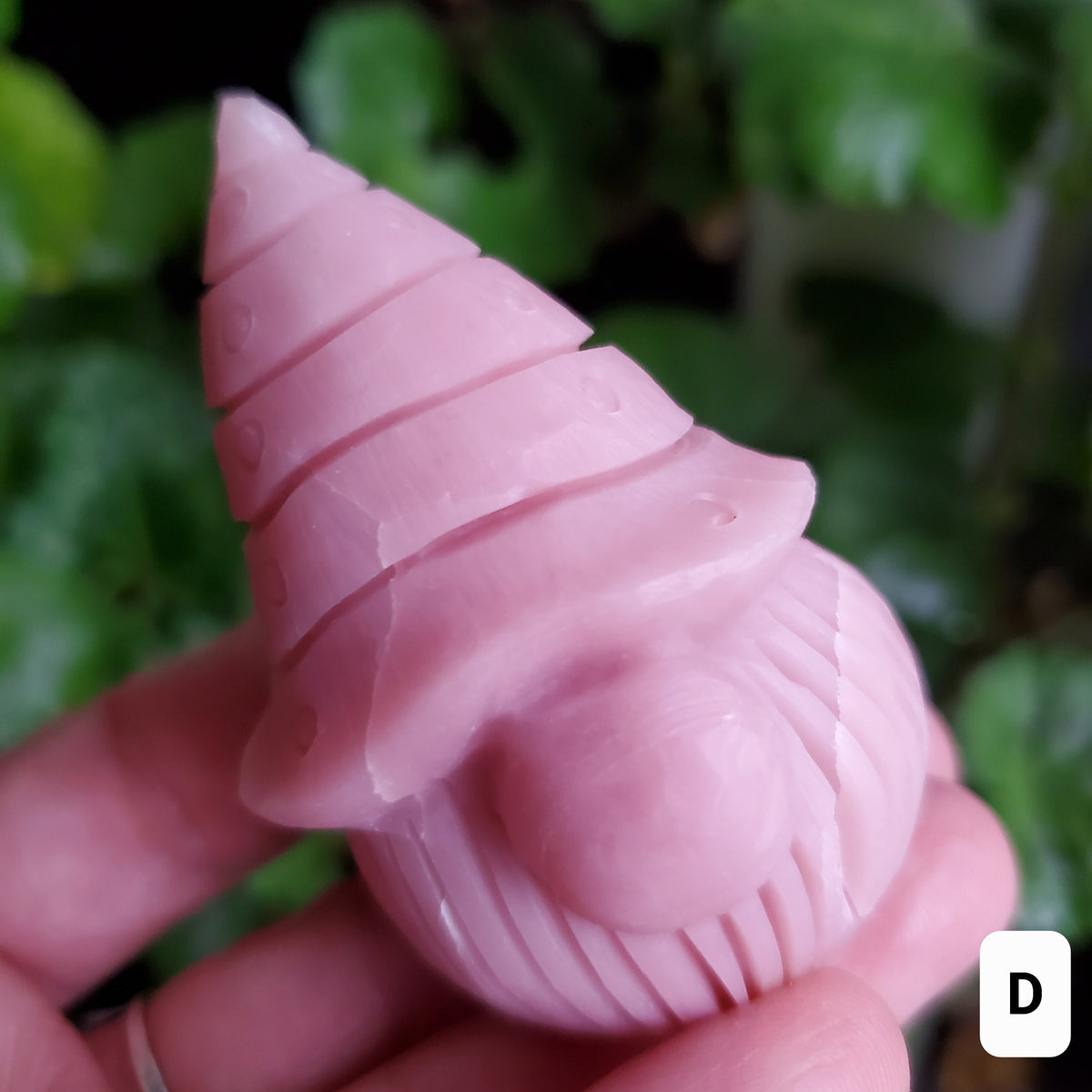 Pink Opal Gnome - Activates Heart Chakra, Strengthens Connection To Yourself, Individuality - Pink Crystal Gnome Carving Gemstone