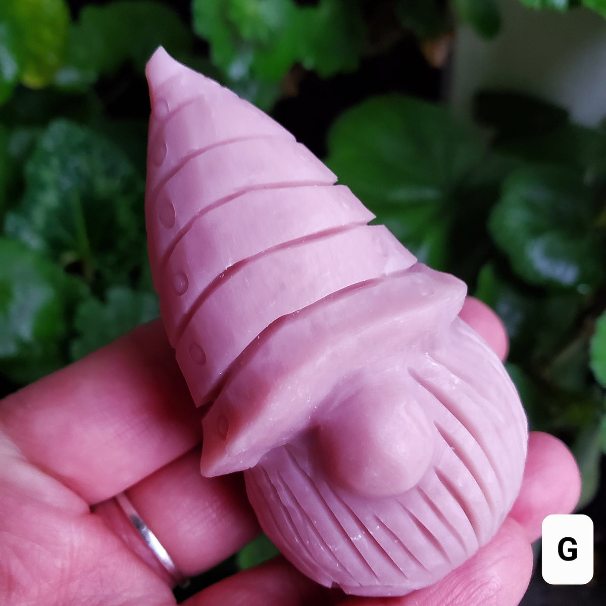 Pink Opal Gnome - Activates Heart Chakra, Strengthens Connection To Yourself, Individuality - Pink Crystal Gnome Carving Gemstone
