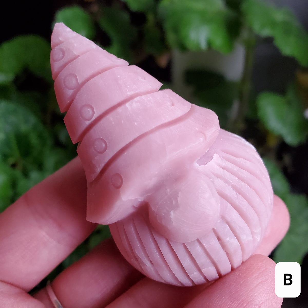 Pink Opal Gnome - Activates Heart Chakra, Strengthens Connection To Yourself, Individuality - Pink Crystal Gnome Carving Gemstone
