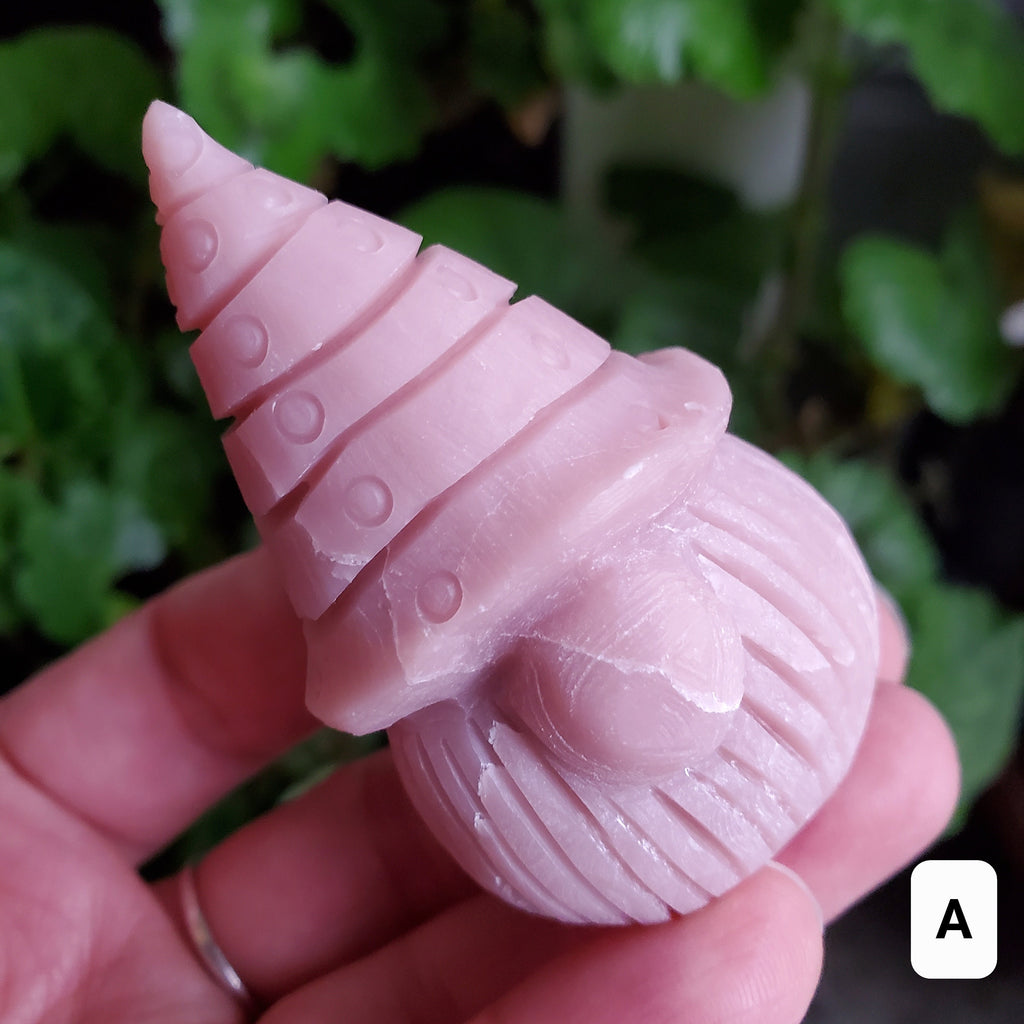 Pink Opal Gnome - Activates Heart Chakra, Strengthens Connection To Yourself, Individuality - Pink Crystal Gnome Carving Gemstone