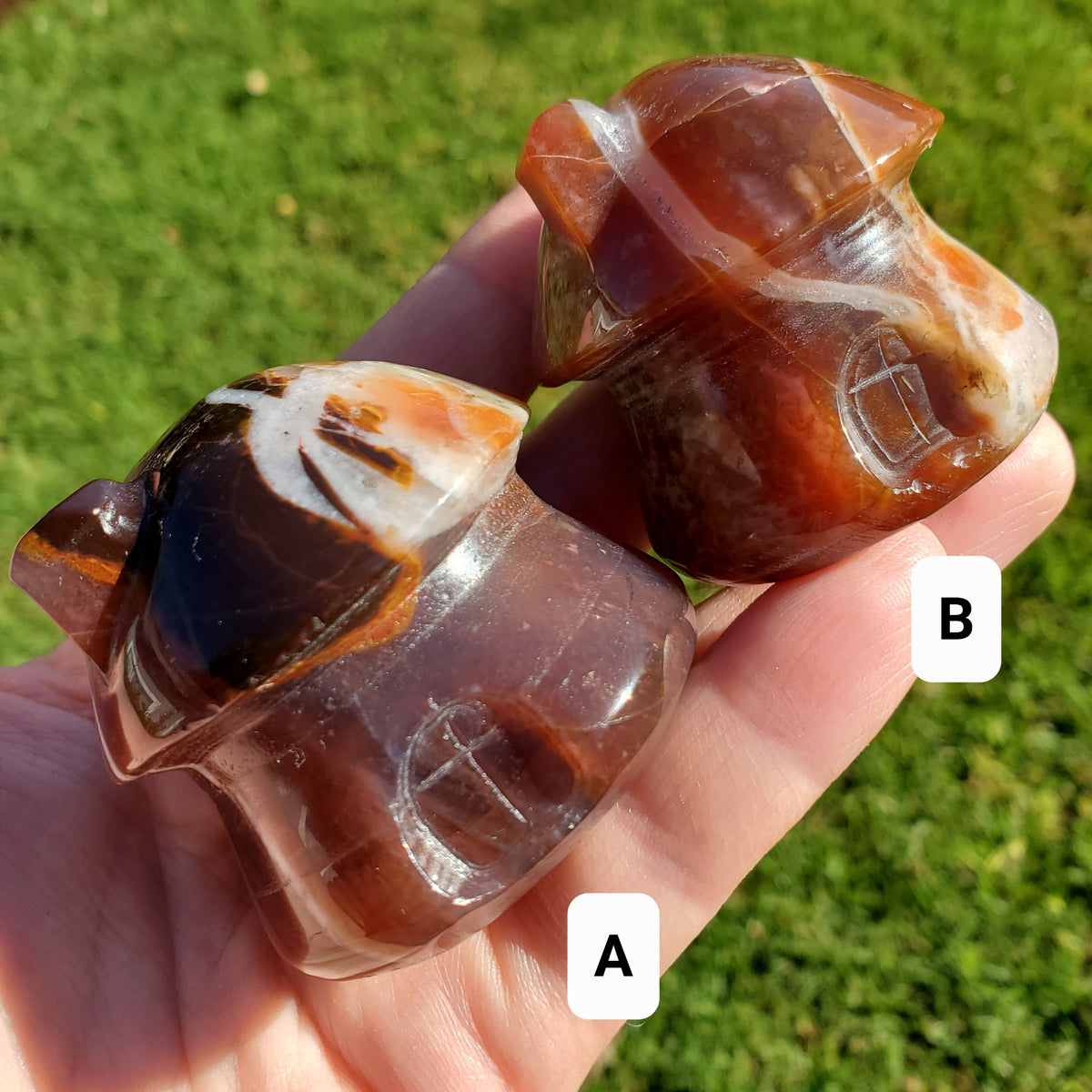 Ocean Jasper Mushroom House - Strength & Renewal - Jasper Crystal Carved Mushie House Healing Crystals Gemstones