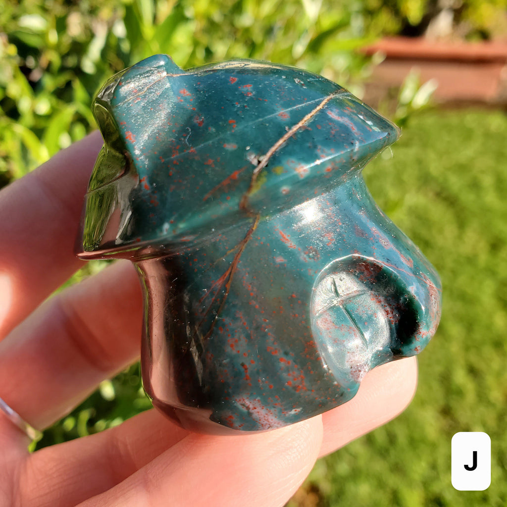 Ocean Jasper Mushroom House - Strength & Renewal - Jasper Crystal Carved Mushie House Healing Crystals Gemstones