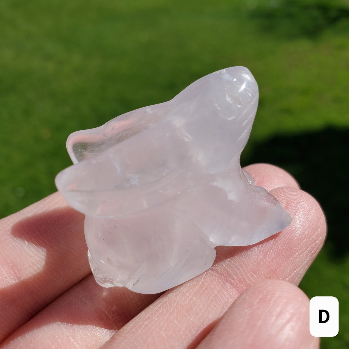 Quartz Bunny - Counteracts the Negative, Energizes Positive Energy, Cleanses Your Aura - 1.50" Clear Quartz Crystal Rabbit Healing Stone