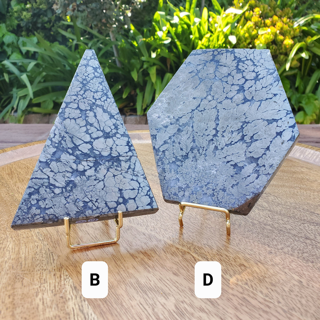 Pyrite Agate Slab with Stand - Blocks Negativity, Blocks EMF, Boost Personal Power - Crystal Pyrite in Agate Display Statement Gemstone