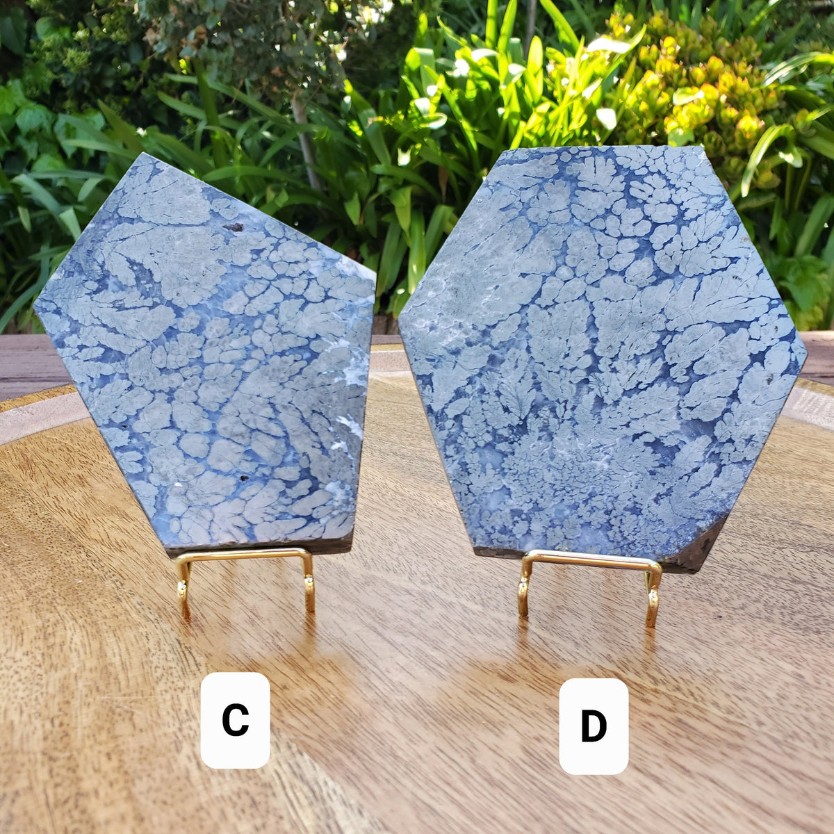 Pyrite Agate Slab with Stand - Blocks Negativity, Blocks EMF, Boost Personal Power - Crystal Pyrite in Agate Display Statement Gemstone