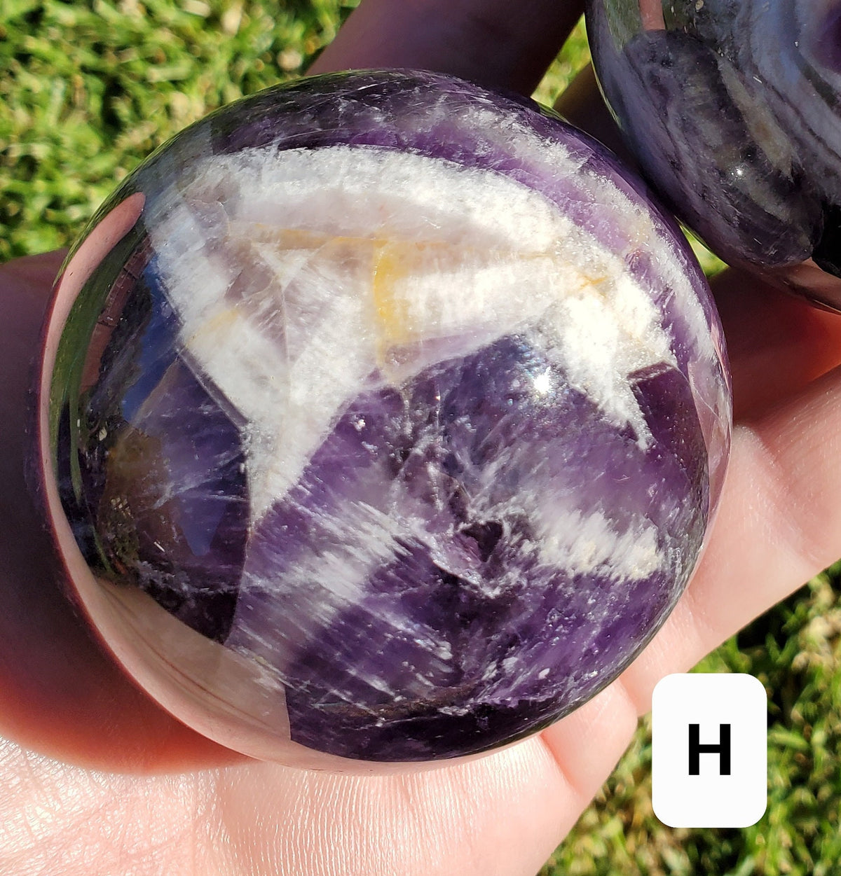 Dream Amethyst Spheres - Calming, Protection, Positivity - Purple Amethyst Crystal Ball Healing Gemstones