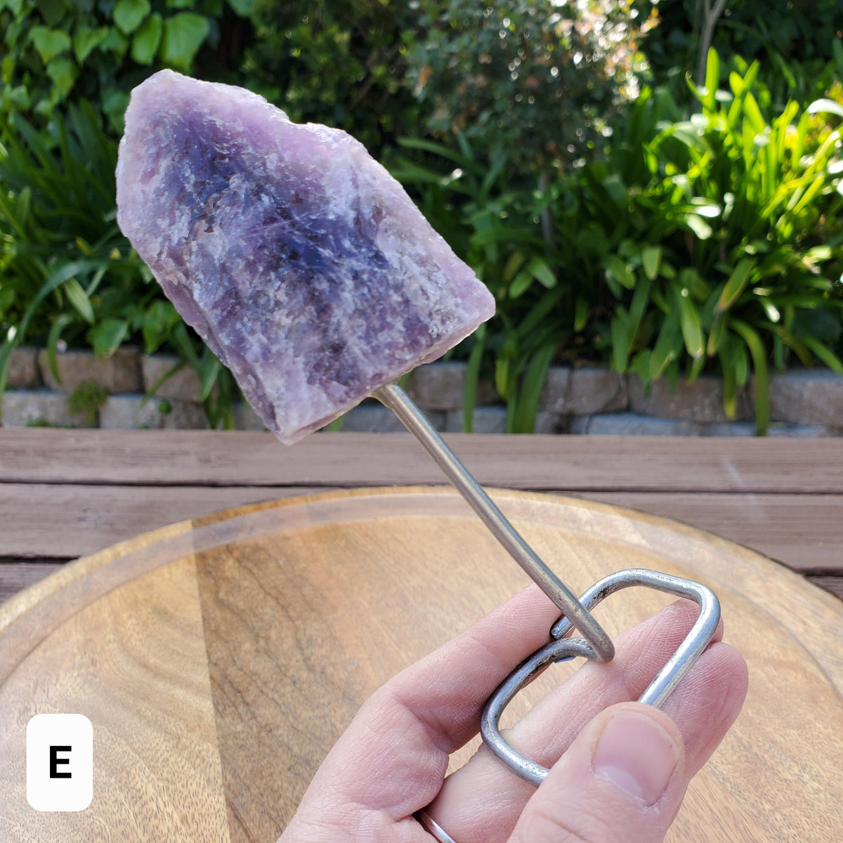 Raw Amethyst on Stand - Calming, Energetic Protection, Positivity, Connection - Purple Amethyst Crystal Healing Gemstones