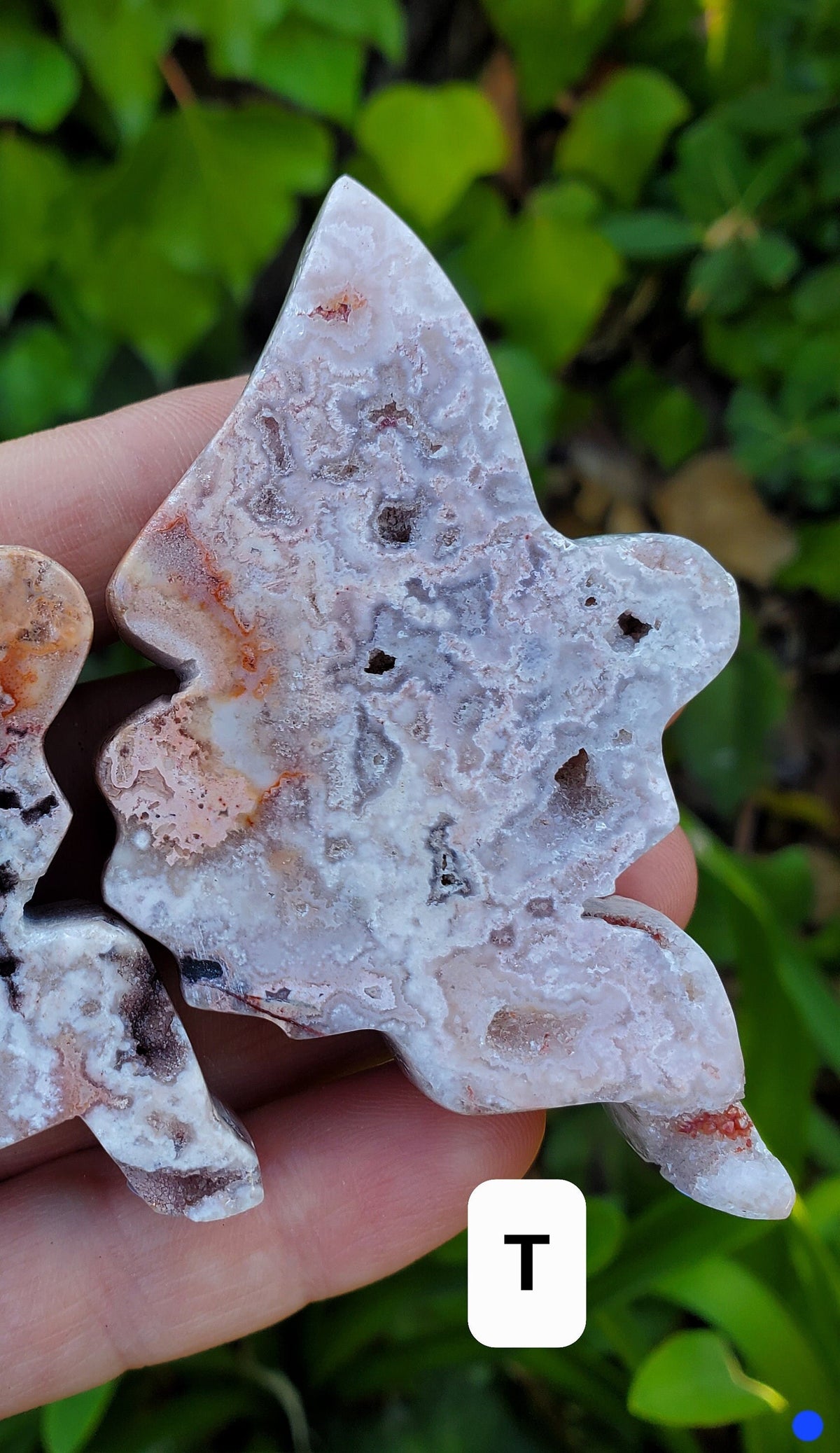 Chunky Pink Lace Agate Druzy Fairy - Balance Physical, Mental, Emotional - Pink Agate Crystal Fairy Carving Healing Gemstones