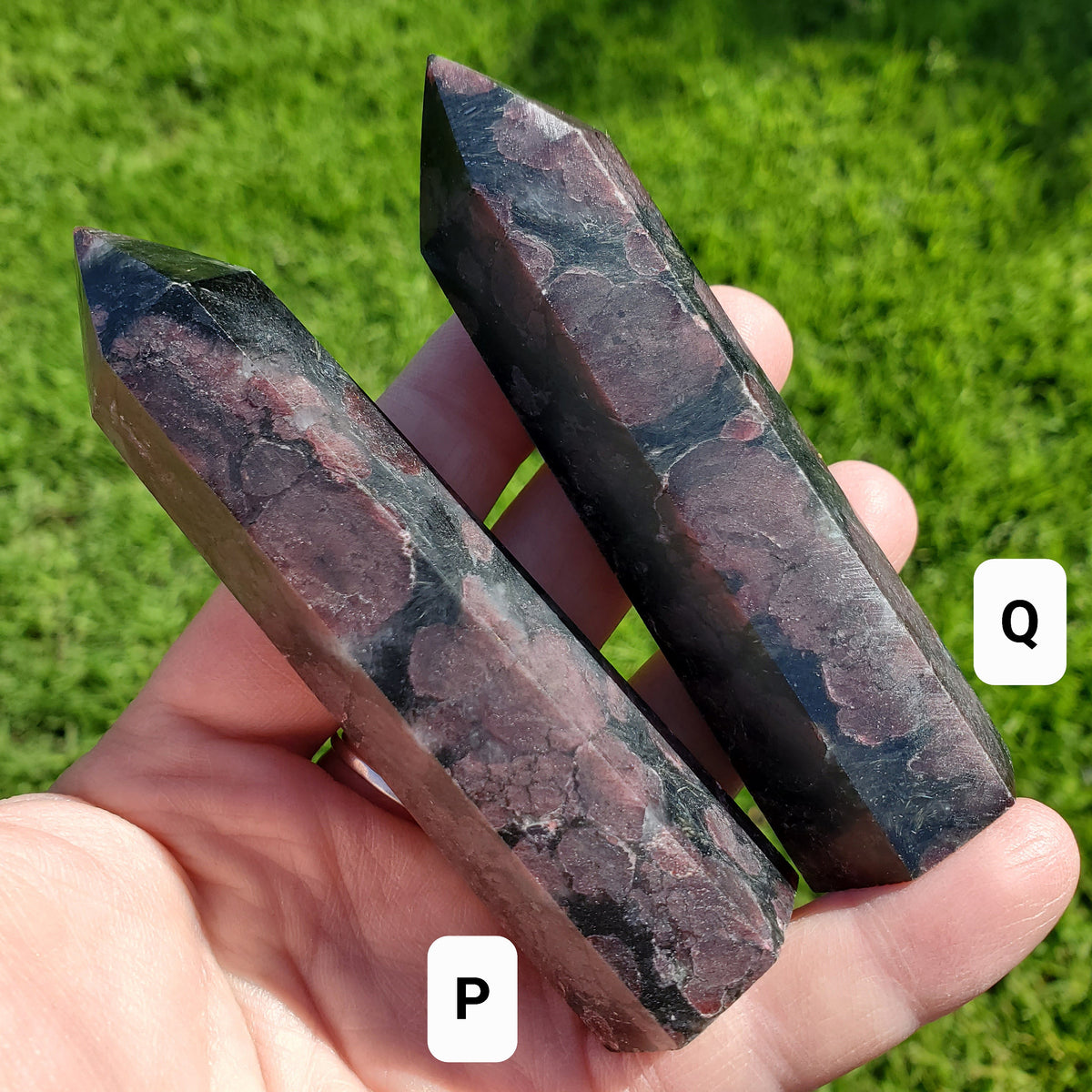 Garnet Tower - Physical Love, Passion, Connected to the Present, Find Your Purpose - Garnet Crystal Point Stone Gemstone