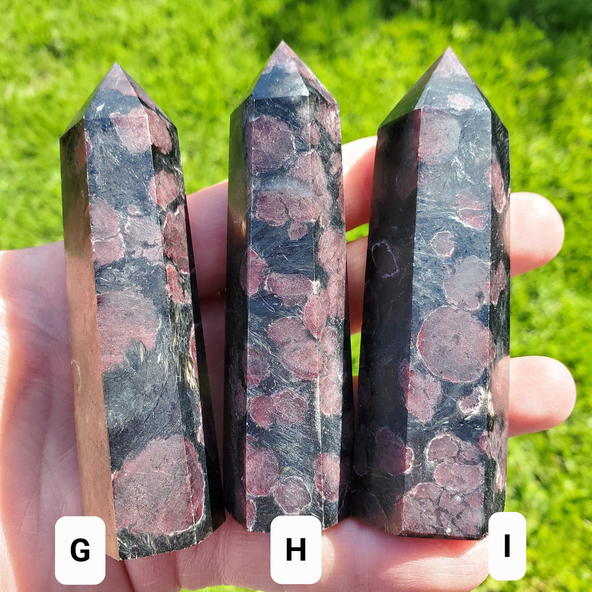Garnet Tower - Physical Love, Passion, Connected to the Present, Find Your Purpose - Garnet Crystal Point Stone Gemstone