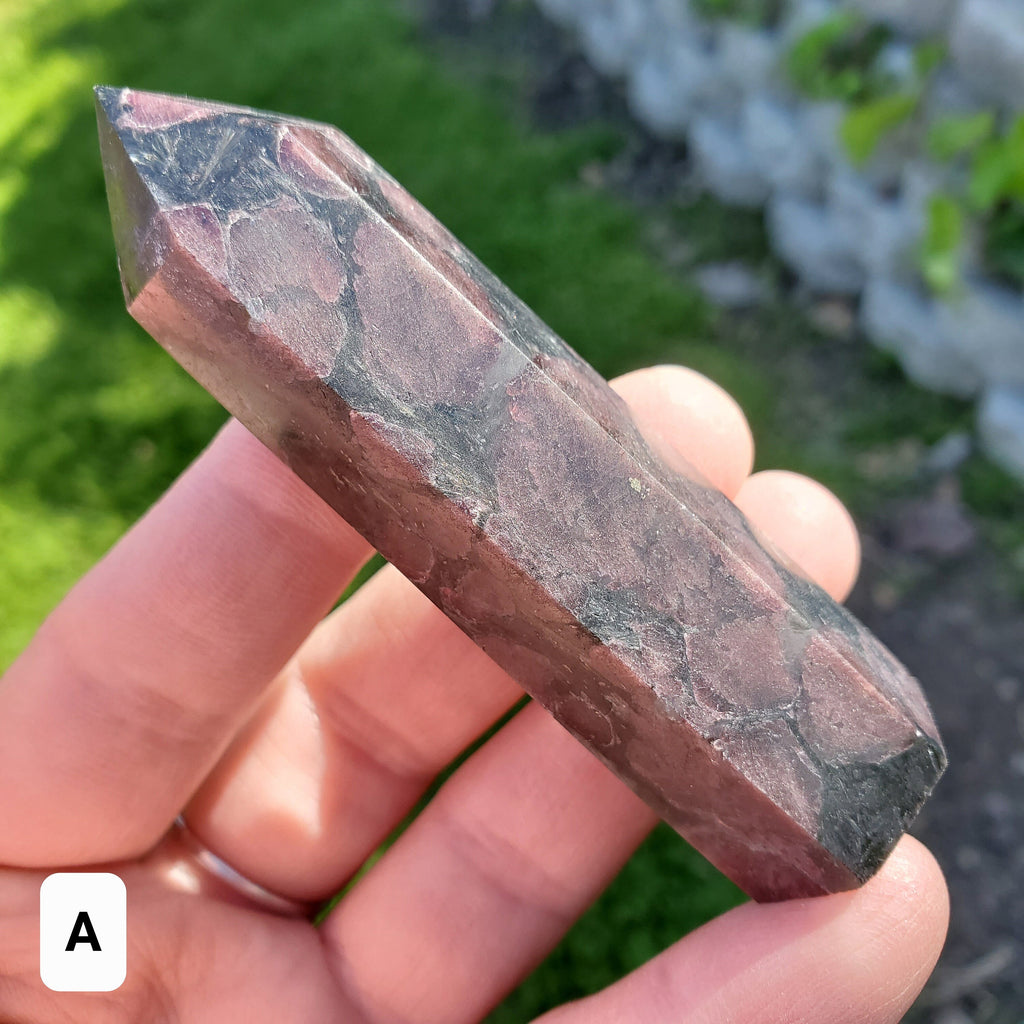 Garnet Tower - Physical Love, Passion, Connected to the Present, Find Your Purpose - Garnet Crystal Point Stone Gemstone