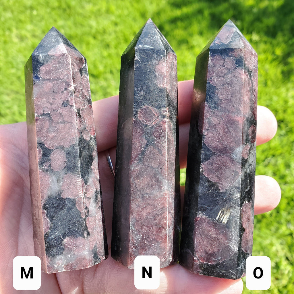 Garnet Tower - Physical Love, Passion, Connected to the Present, Find Your Purpose - Garnet Crystal Point Stone Gemstone