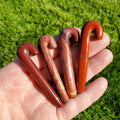 Red Jasper Candy Cane - Cellular Healing, Creativity, Reflection, Patience - Red Crystal Cane Stone Healing Gemstones