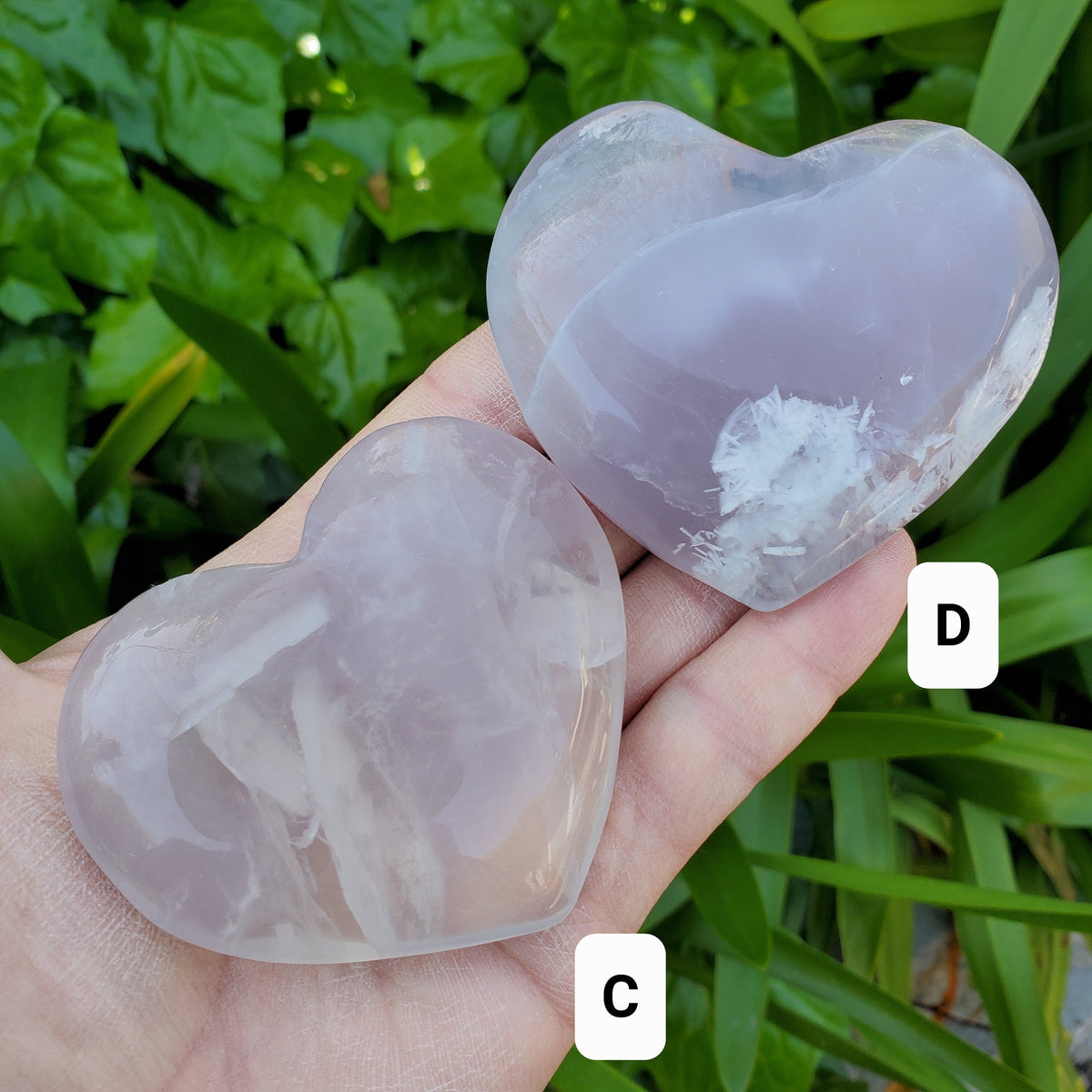 Lavender Fluorite Heart - Calming, Stability, Mental Clarity, Energetic Protection - Fluorite Healing Crystal Puffy Heart Gemstone