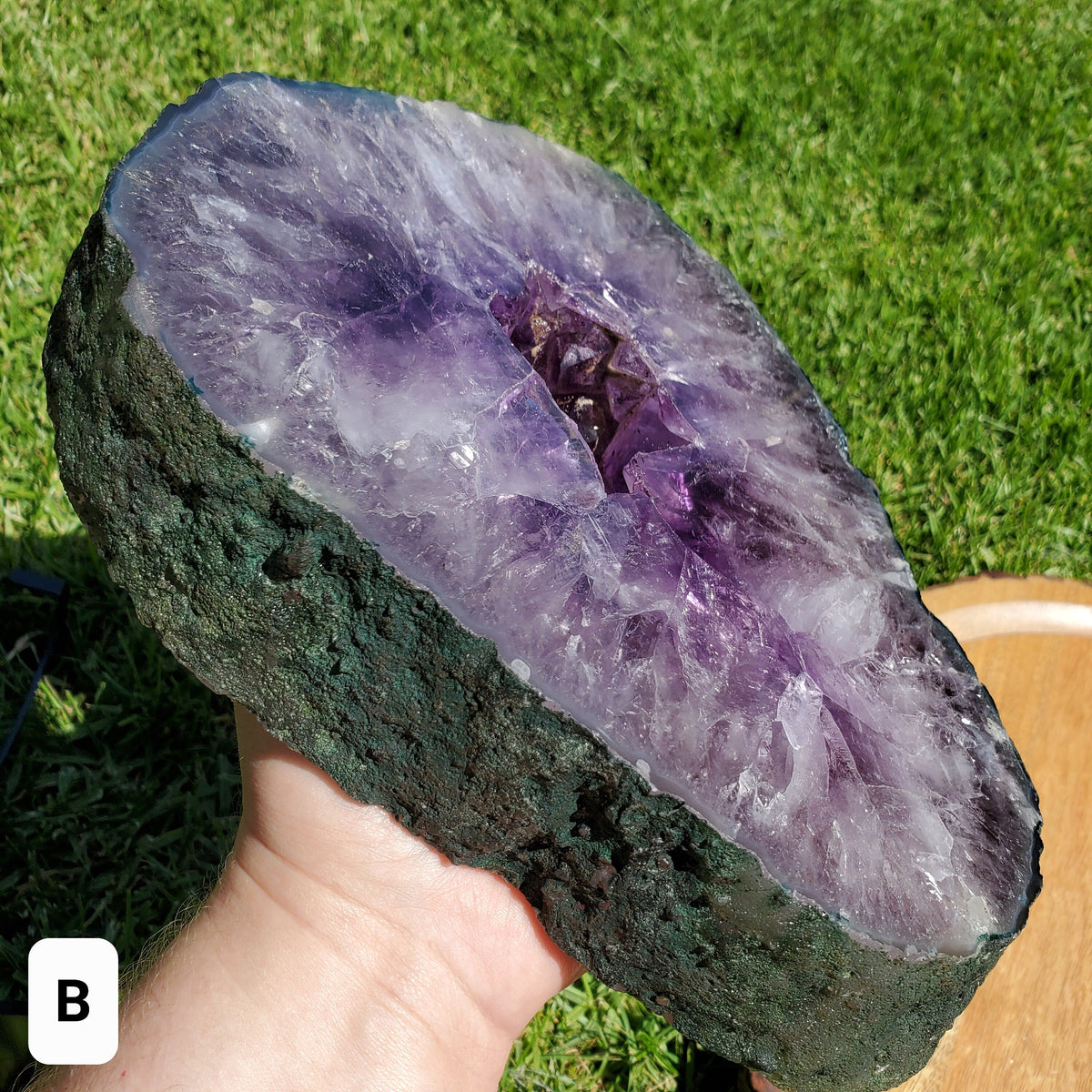 Gorgeous Amethyst Cluster Portal on Stand - Calming, Cleanses Body & Aura, Stress Relief, Positivity - Amethyst Geode Healing Gemstone