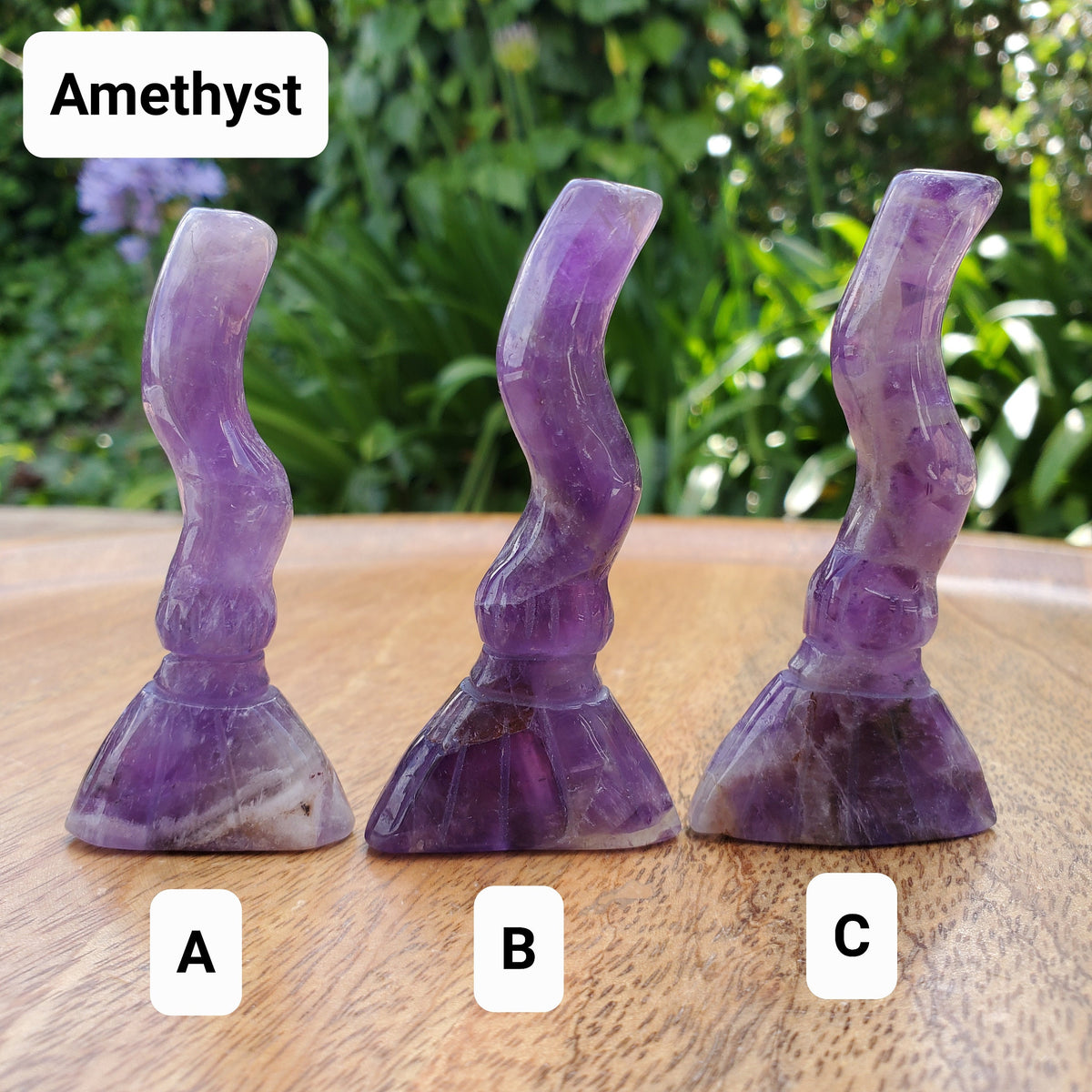 Cute Crystal Broom - Amethyst, Lepidolite, Fluorite, Green Aventurine or Rose Quartz - Witchy Broom Crystal Healing Gemstone