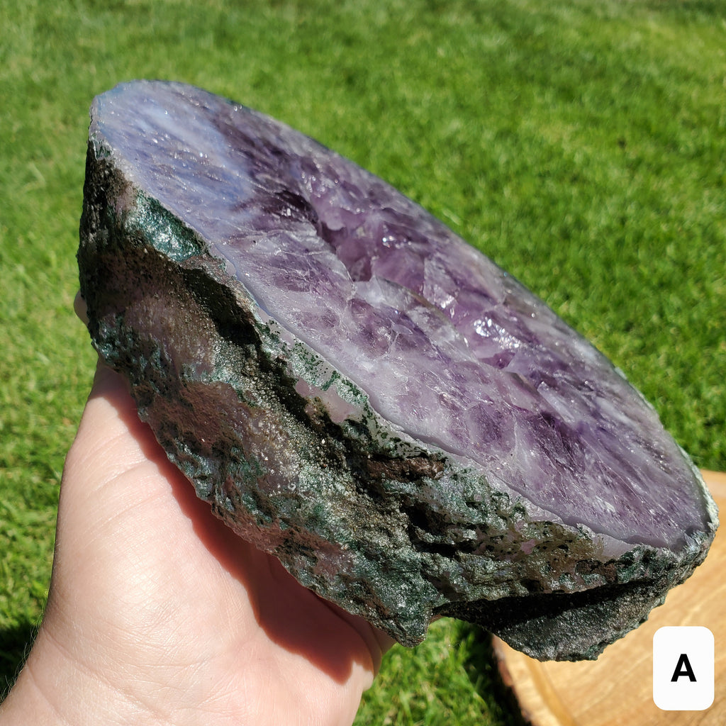 Gorgeous Amethyst Cluster Portal on Stand - Calming, Cleanses Body & Aura, Stress Relief, Positivity - Amethyst Geode Healing Gemstone