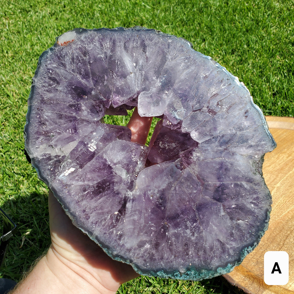 Gorgeous Amethyst Cluster Portal on Stand - Calming, Cleanses Body & Aura, Stress Relief, Positivity - Amethyst Geode Healing Gemstone