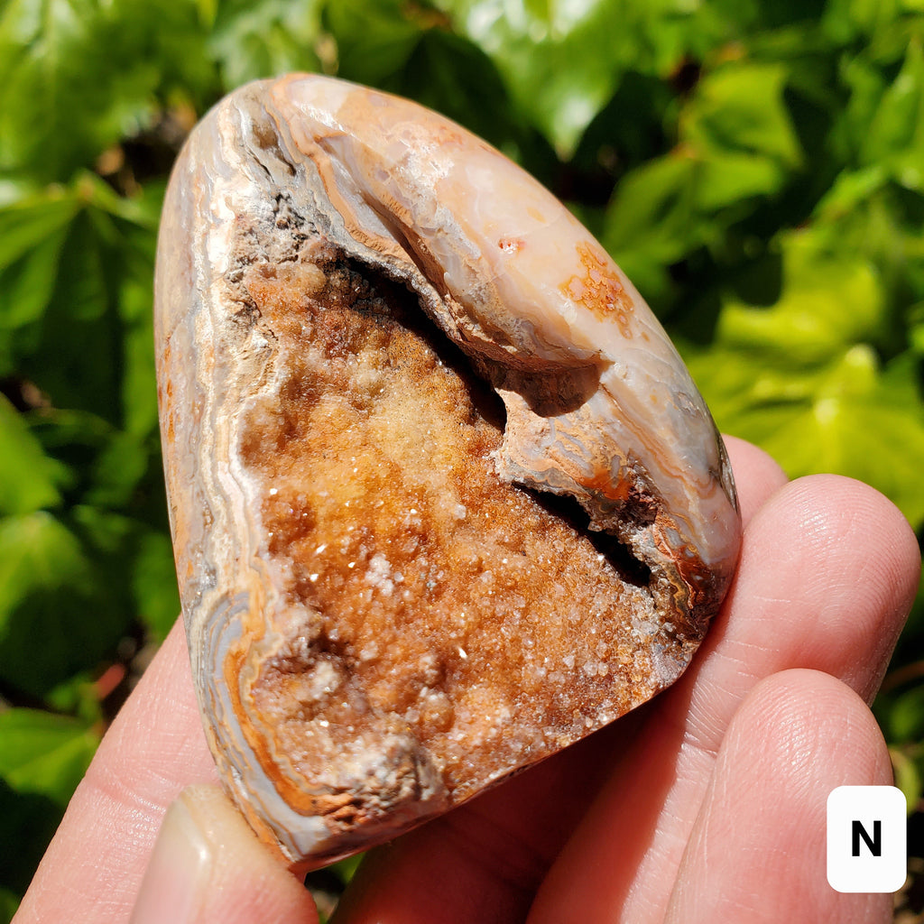 Small Pink Lace Agate Druzy Freeform - Balance Physical, Mental, Emotional - Pink Agate Crystal Druzy Cluster Healing Gemstones
