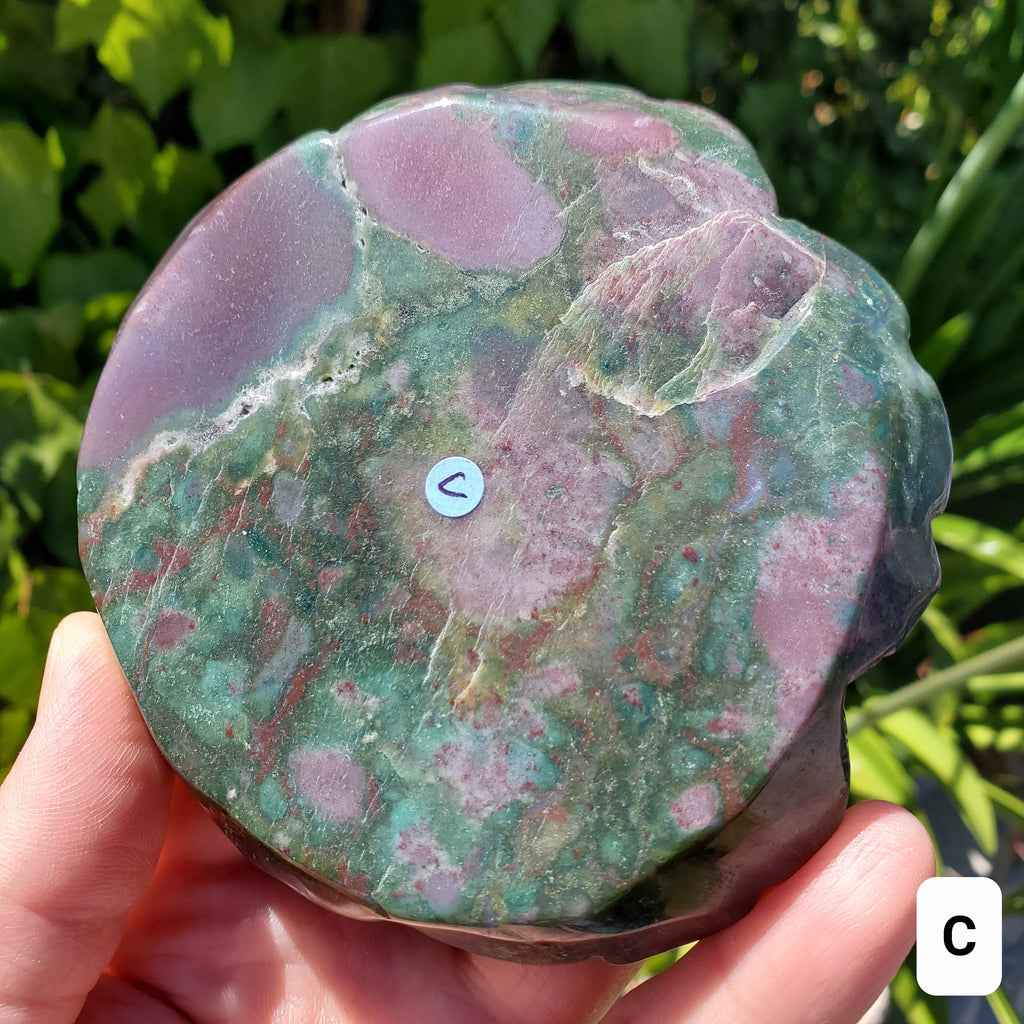 Big Ocean Jasper Flower - Strength, Renewal, Tranquility - Jasper Crystal Rose Carving Healing Crystals Gemstones