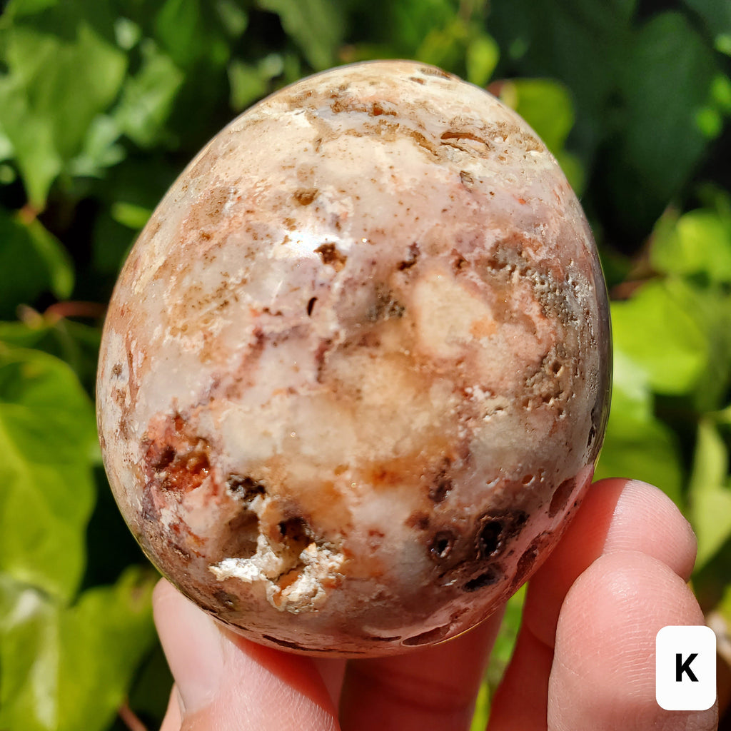 Druzy Agate Egg - Balance of the Physical, Mental & Emotional - Agate Crystal Egg Carving Healing Gemstone