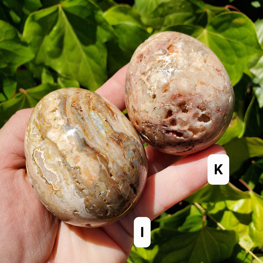 Druzy Agate Egg - Balance of the Physical, Mental & Emotional - Agate Crystal Egg Carving Healing Gemstone
