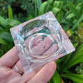 Square Glass Sphere Stand | Use Stand Two Ways | Will Hold Any 2" to 5" Sphere - Stand ONLY - Crystal Ball Stand Holder Display