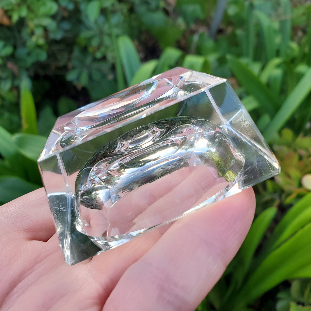 Square Glass Sphere Stand | Use Stand Two Ways | Will Hold Any 2" to 5" Sphere - Stand ONLY - Crystal Ball Stand Holder Display